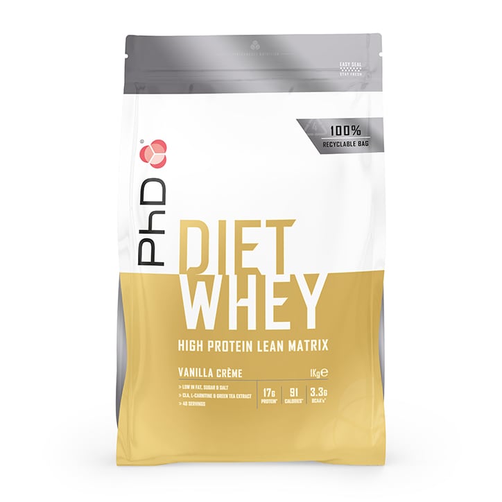PhD Diet Whey Protein Powder Vanilla Crème 1000g